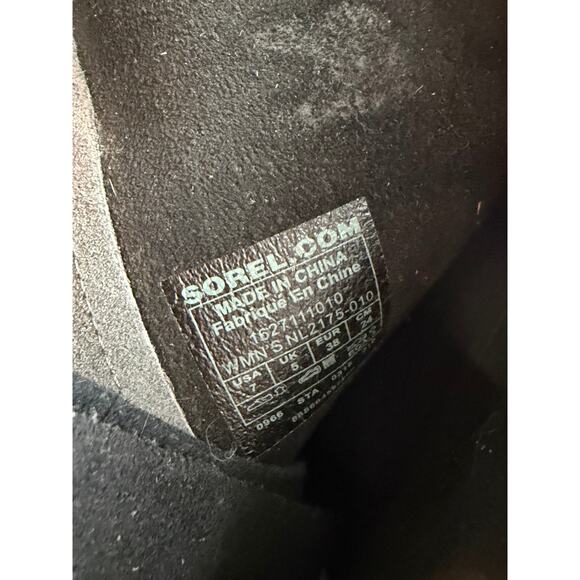 Rare Sorel Cate the Great Wedge Boots, Leather, Size 7 - Picture 8 of 8